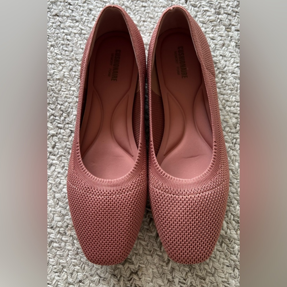 Comfort Knit Ballet Flats in Dusty Rose - cushionaire